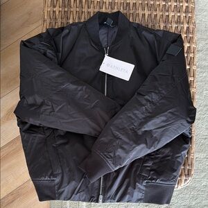 Athleta NWT Sateen Bomber Jacket L